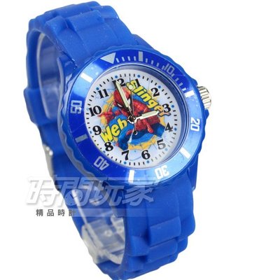 Disney 迪士尼 日本機芯 流行卡通手錶 兒童手錶 防水手錶 DT蜘蛛人深藍【時間玩家】