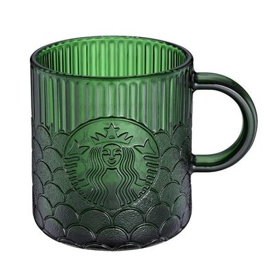 星巴克 碧綠女神鱗片玻璃杯 Starbucks 2021/4/7上市