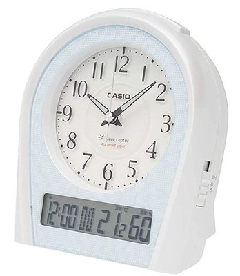 日本進口 限量品 正品   SIO卡西歐日曆時鐘桌鐘鬧鐘 溫溼度計夜燈時鐘LED顯示鐘電波時鐘送禮禮品