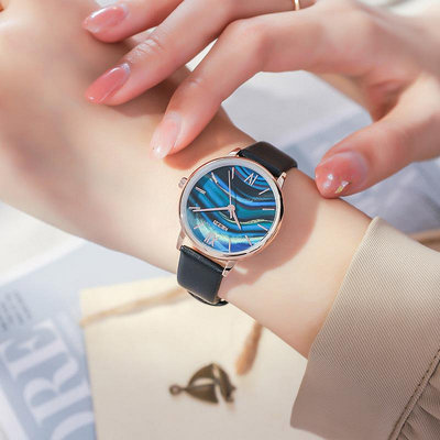 熱銷 kezzi女款ins風小眾設計感簡約防水氣質皮帶2023年新款女人味手錶腕錶88 WG047