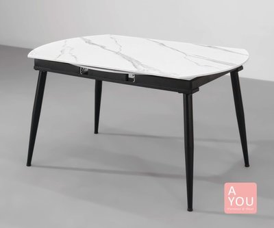 亞特4.5尺岩板收合圓餐桌大特價13300元(免運費)【阿玉的家2023】