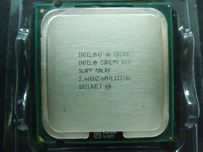 【含稅】Intel Core 2 Duo E8200 2.66G C0 SLAPP 6M 775 庫存雙核CPU 一年保