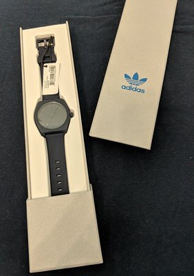 『BAN'S SHOP』愛迪達 Adidas 經典Nixon 時尚 矽膠手錶 海軍藍中性款 英國購回 保證真品 全新
