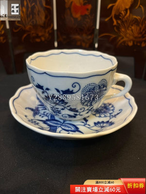 捷克梅森ORIGINAL BOHEMIA 藍洋蔥畫片 咖啡杯 家居擺件 茶具 瓷器擺件【闌珊雅居】13507