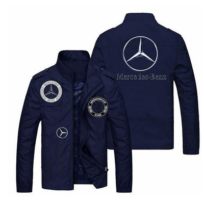 F1 Mercedes Benz車隊夾克運動外套時尚長袖開衫AMG防風衣-優品
