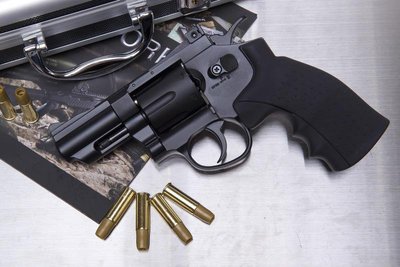 【WKT】FS 華山 2.5吋  4.5mm 黑色 CO2全金屬左輪手槍-FSC1002B11