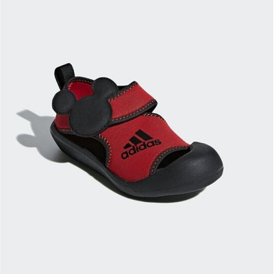 Adidas Alta Venture Mickey 童鞋紅黑米奇休閒鞋-NO.F35863
