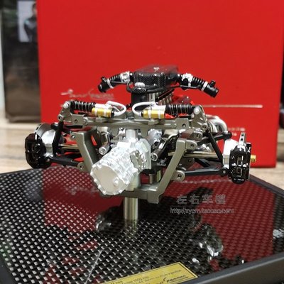 免運現貨汽車模型機車模型TP 1:18  法拉利恩佐Enzo引擎 發動機仿真 樹脂限量模型收藏擺件