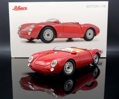 【MASH】現貨特價 Schuco 1/18 Porsche 550 A Spyder 1957 Red