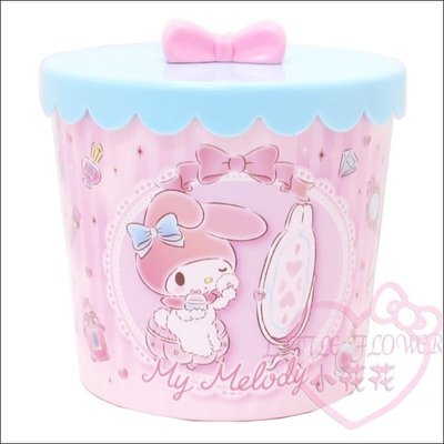 ♥小公主日本精品♥Hello Kitty美樂蒂 粉色 立體手拿蓋 收納盒 收納罐是飾品盒 置物罐 萬用盒 多功能~預3