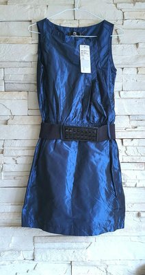 ❤️1折賠售出清❤️全新HONOR山形屋光澤感土耳其藍洋裝/長版上衣