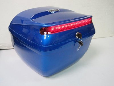 【箱架屋】風型 B3S 藍色 附LED燈 後箱 機車后箱 機車後行李箱 漢堡箱 機車後置物箱 台灣生產製造