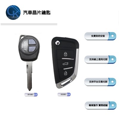 【CK到府服務】SUZUKI SX4 SWIFT 鈴木汽車 汽車鑰匙 遙控器拷貝 摺疊鑰匙 汽車晶片鑰匙 鑰匙