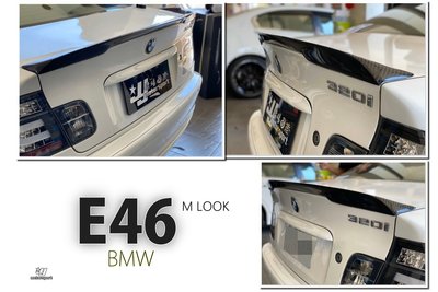 小傑車燈精品--全新 BMW E46 2D 4D M版 卡夢 CARBON 碳纖維 尾翼 E46尾翼 鴨尾