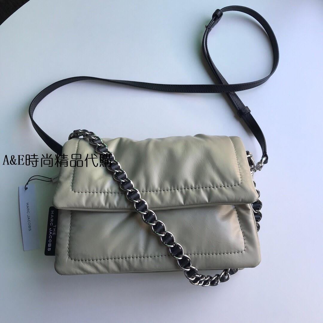 A E精品代購marcjacobs Mj 西班牙羊皮 灰 柔軟舒適斜背枕頭包美國代購 Yahoo奇摩拍賣