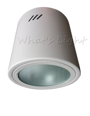 划得來LED燈飾~簡約時尚 工業風 E27*1 白色圓筒燈 / 直插加玻筒燈 吸頂投射燈 F-65-861-1