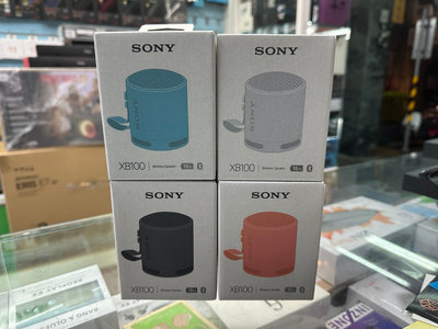 禾豐音響 加送收納袋 Sony 可攜式無線藍牙喇叭 SRS-XB100 (公司貨 保固 12 個月)