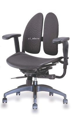 【zi_where】*安能背克~SoHo Back舒活/樂活人體工學專利雙臂透氣人體工學椅/雙背電腦椅 $9800