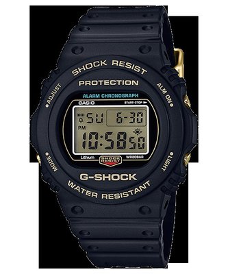 【金台鐘錶】CASIO卡西歐G-SHOCK(35週年限量紀念) ORIGIN GOLD紀念款 DW-5735D-1B