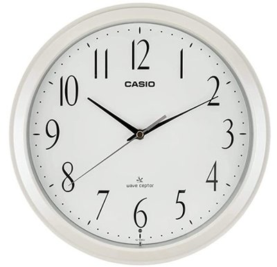 14507A 日本進口 好品質 正品 CASIO卡西歐 簡約圓形掛鐘 牆上質感時鐘電波鐘鐘錶送禮禮品