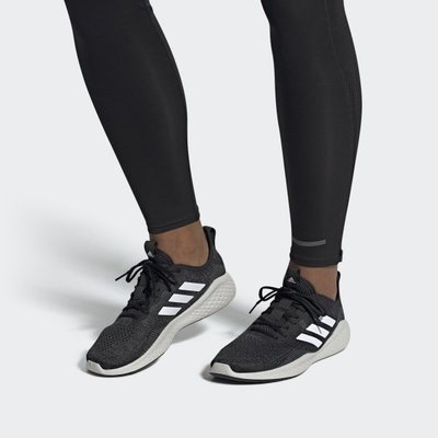 【Adidas】FLUIDFLOW 男款 透氣 慢跑鞋 柔軟彈性 運動鞋 黑灰色 EG3665