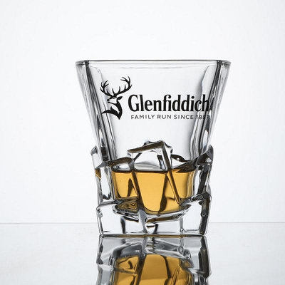 Glenfiddish格蘭菲迪威士忌杯洋酒杯 中古vintage玻璃杯子酒杯