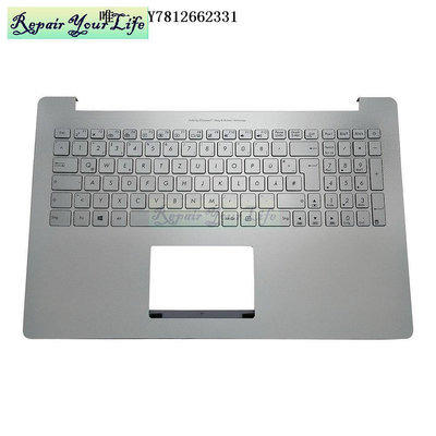 電腦零件ASUS華碩N501 N501VW/JW UX501V UX501VW G501V鍵盤銀色C殼背光GR筆電配件