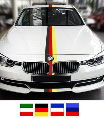三色拉線車貼15cm 德國國旗 (貼膜 三色貼 車身 貼紙 彩繪 賽車 車身膜 車標貼 車貼) VW AUDI BENZ
