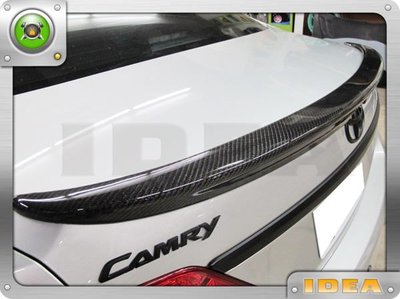 泰山美研社9384 全新 TOYOTA CAMRY 07-11年new camry 平貼式尾翼 碳纖維CARBON包覆