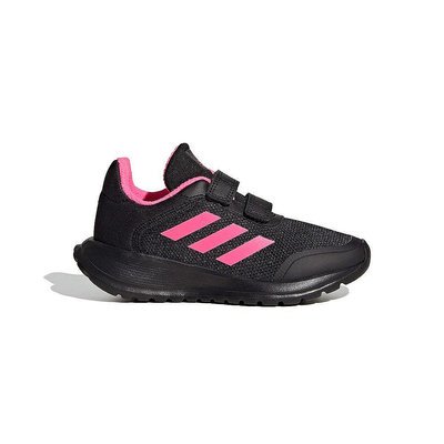 Adidas Tensaur Run 2.0 CF K 童鞋 黑粉色 中童 大童 魔鬼氈 慢跑鞋 IF0366【雅妤潮鞋】