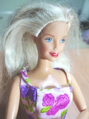 1998 MATTEL INC., BARBIE DOLL 芭比娃娃  11.5"二手藏品 金髮