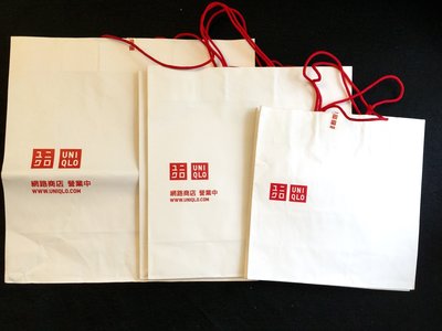 《出清特賣》日本專櫃品牌紙袋~UNIQLO GU 紙袋/手提袋/環保袋/購物袋/禮物袋/收納袋