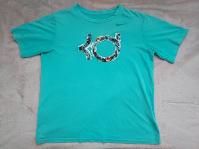 Nike 藍色 大童上衣 運動 T 恤 短Ｔ恤(160/80)