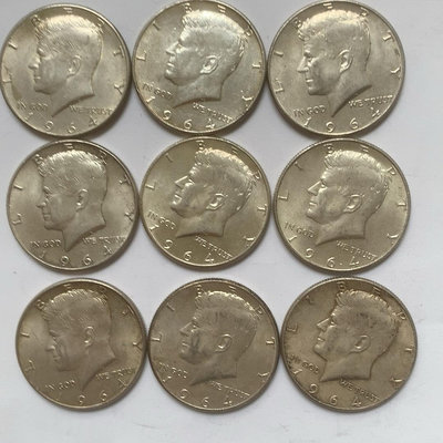 【二手】 美國肯尼迪銀幣1964年965 錢幣 紙幣 硬幣【明月軒】