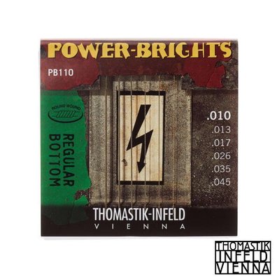 【又昇樂器 . 音響】奧地利製 Thomastik-Infeld PB110 手工電吉他弦 10-45