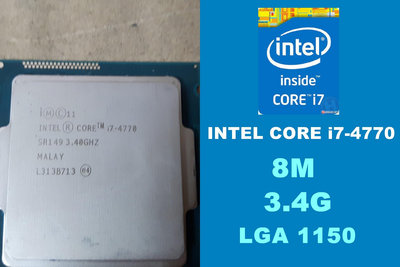 【 大胖電腦 】Intel i7-4770 4790 CPU/1150/8M/4C8T/保固30天 直購價1200元
