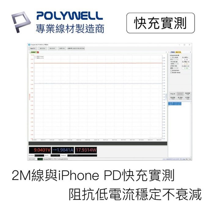 【珍愛頌】寶利威爾 Type-C Lightning PD快充線 充電線 20W 20公分 適用蘋果 POLYWELL