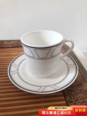 二手 日瓷歐瓷美國Lenox雷諾克斯咖啡杯 描銀咖啡杯，魔卡杯，描