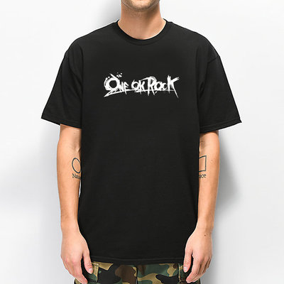 ONE OK ROCK Logo 短袖T恤 黑色 日本搖滾樂團 Rock