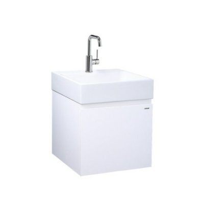 『洗樂適台南義林店』凱撒衛浴caesar 45公分一體瓷盆浴櫃組含龍頭 (LF5255AP/ BT520C)