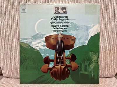 晨雨黑膠【古典】美首版,Columbia,1975版,J. White/D. Baker–小提琴協奏(Aaron Rosand)/大提琴奏鳴(Starker)