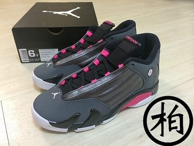 【柏】台灣公司貨 NIKE AIR JORDAN 14 RETRO GG GS AJ14 14代 灰粉紅 法拉利 女鞋