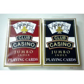 【USPCC撲克】美國 HOYLE CLUB CASINO 大字 JUMBO INDEX 撲克牌(紙)