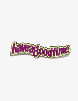 【吉米.tw】韓國代購 HAVE A GOOD TIME Head Logo Pin 別針 大頭針 飾針