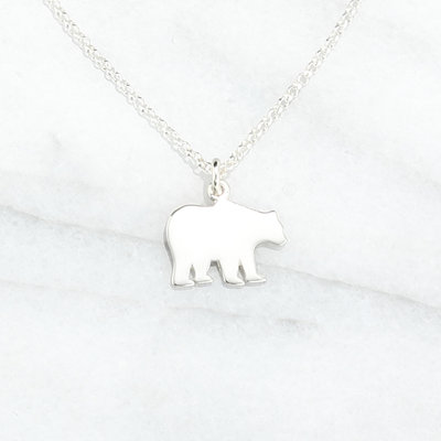 【Angel & Me】可愛北極熊 (大) Polar Bear s925 純銀 項鍊 情人節 禮物