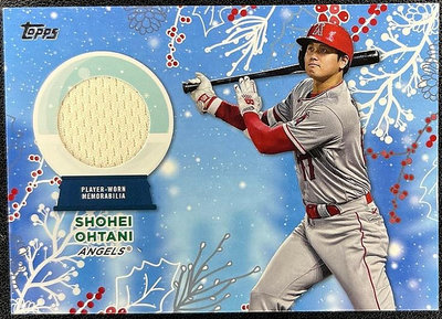 MLB 球員卡 Shohei Ohtani 大谷翔平 2023 Topps Holiday Relic 球衣卡