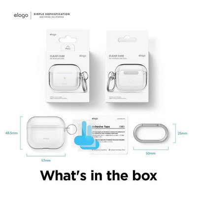 熱銷 [elago] Airpods 3 透明保護殼附鑰匙圈 (適用於Airpods3)現貨