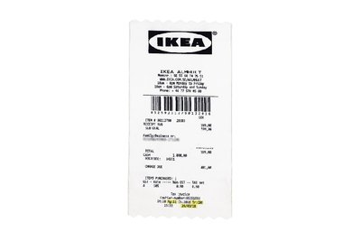 IKEA c/o Virgil Abloh MARKERAD "RECEIPT" Rug White/Black 短毛地毯 白色
