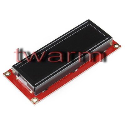 《德源科技》r)美國原廠 Serial Enabled 16x2 LCD-Red on Black 黑底紅字5V