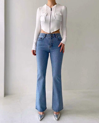 拉長比例小喇叭牛仔褲 #9025 🇰🇷韓國連線